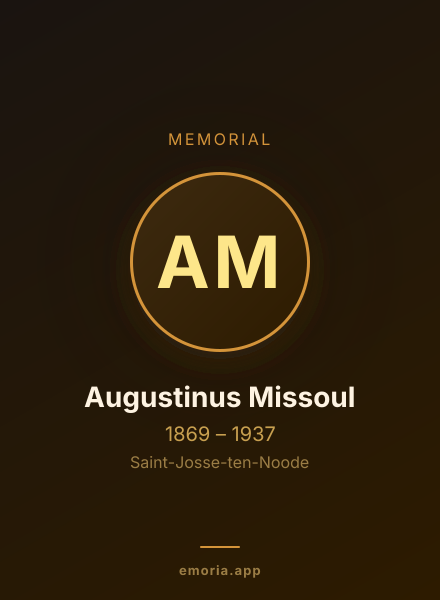 Memorial portrait of Augustinus Missoul