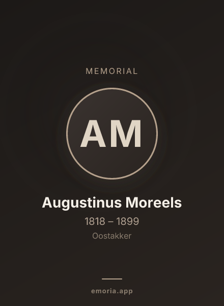 Memorial portrait of Augustinus Moreels