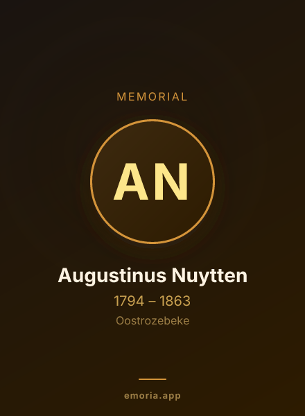 Memorial portrait of Augustinus Nuytten