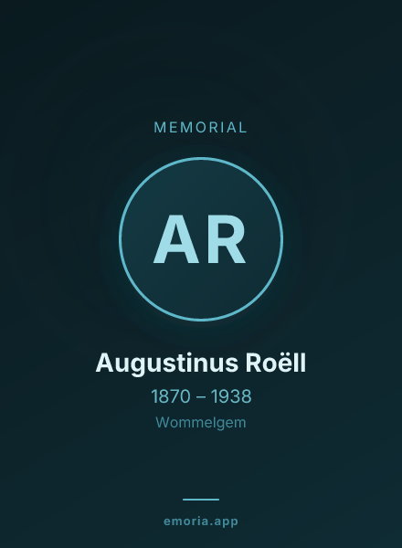 Memorial portrait of Augustinus Roëll