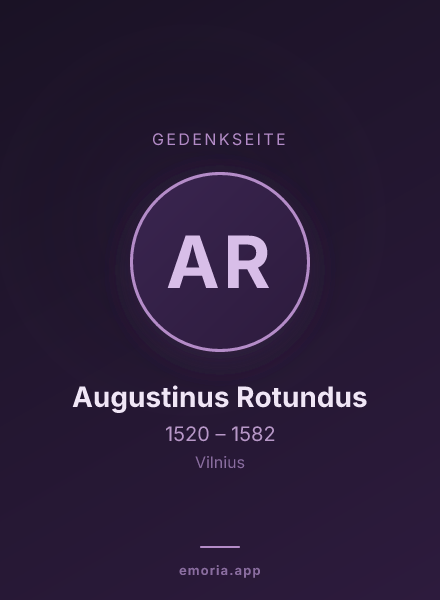 Gedenkportrait von Augustinus Rotundus