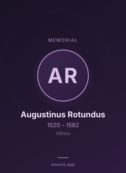 Memorial portrait of Augustinus Rotundus