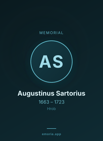 Memorial portrait of Augustinus Sartorius