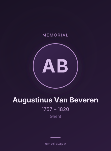 Memorial portrait of Augustinus Van Beveren