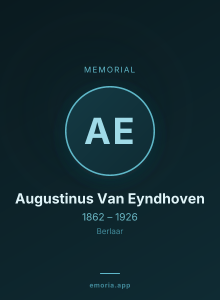Memorial portrait of Augustinus Van Eyndhoven