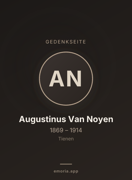 Gedenkportrait von Augustinus Van Noyen