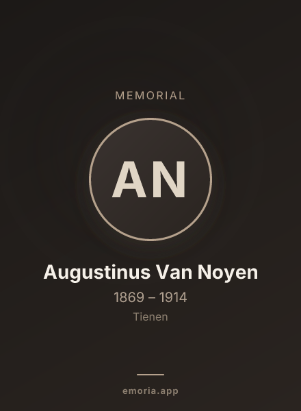 Memorial portrait of Augustinus Van Noyen