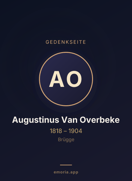 Gedenkportrait von Augustinus Van Overbeke
