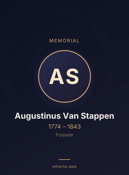 Memorial portrait of Augustinus Van Stappen