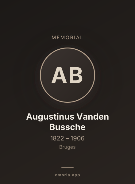 Memorial portrait of Augustinus Vanden Bussche