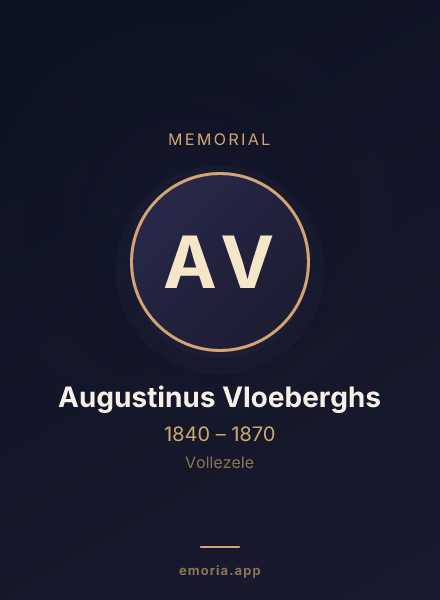 Memorial portrait of Augustinus Vloeberghs