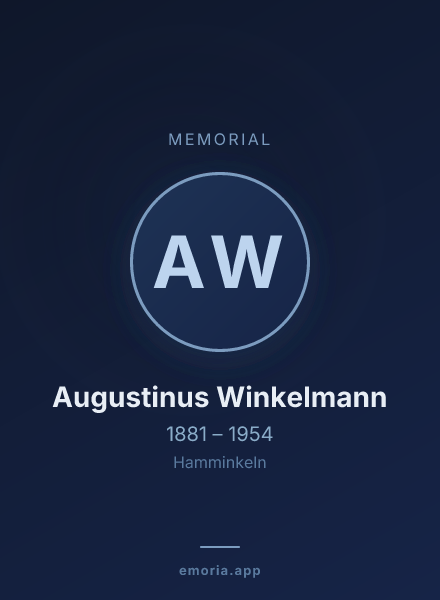 Memorial portrait of Augustinus Winkelmann