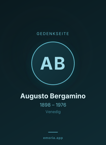Gedenkportrait von Augusto Bergamino