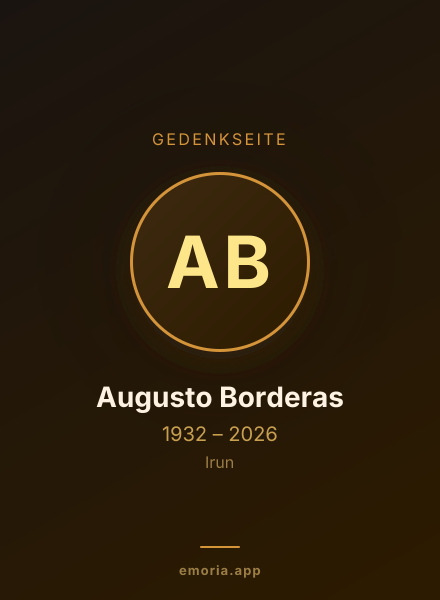 Gedenkportrait von Augusto Borderas