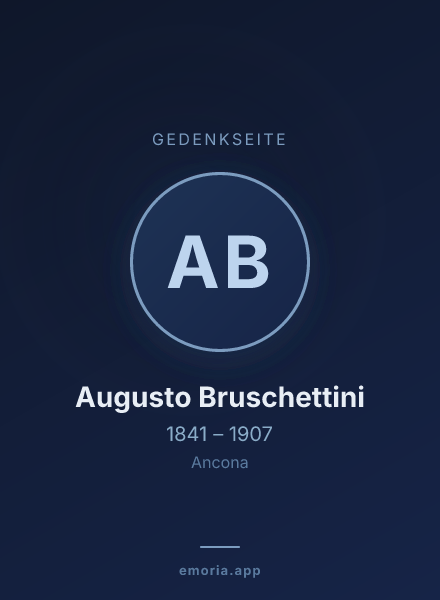 Gedenkportrait von Augusto Bruschettini