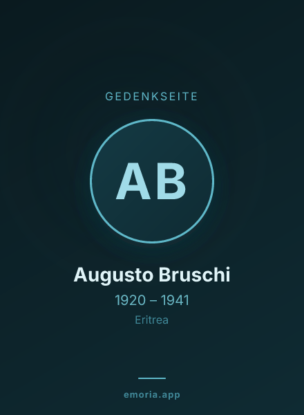 Gedenkportrait von Augusto Bruschi
