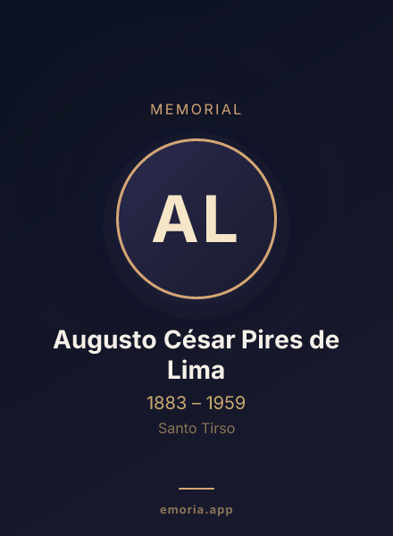 Memorial portrait of Augusto César Pires de Lima