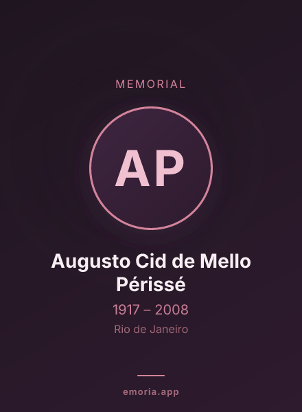 Memorial portrait of Augusto Cid de Mello Périssé