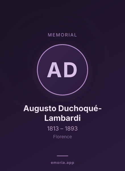 Memorial portrait of Augusto Duchoqué-Lambardi