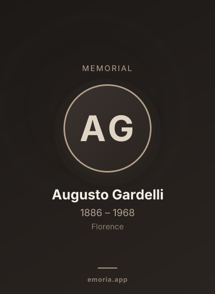 Memorial portrait of Augusto Gardelli
