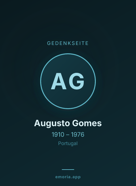 Gedenkportrait von Augusto Gomes