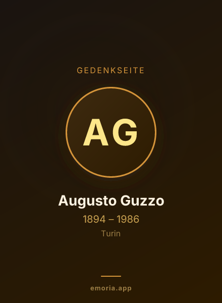 Gedenkportrait von Augusto Guzzo