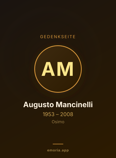Gedenkportrait von Augusto Mancinelli