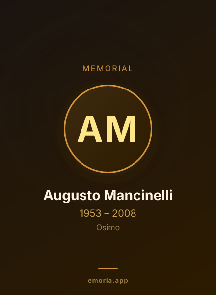 Memorial portrait of Augusto Mancinelli