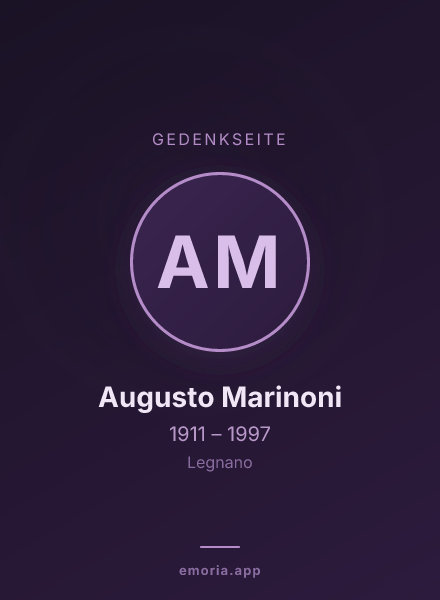 Gedenkportrait von Augusto Marinoni