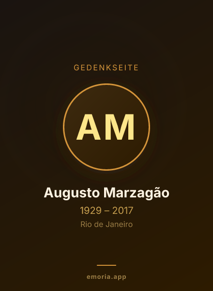Gedenkportrait von Augusto Marzagão