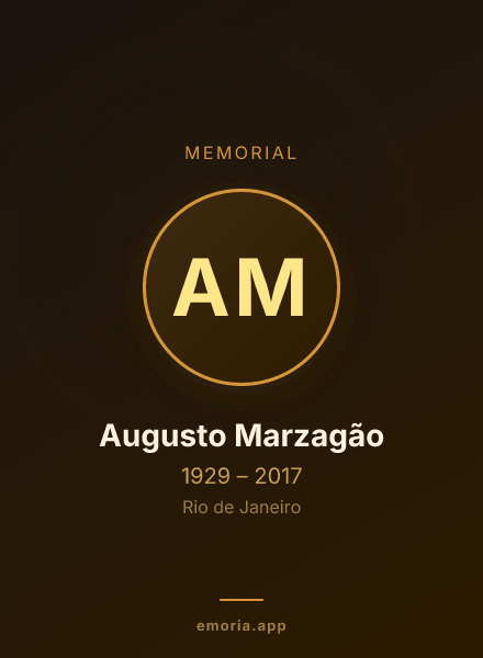 Memorial portrait of Augusto Marzagão
