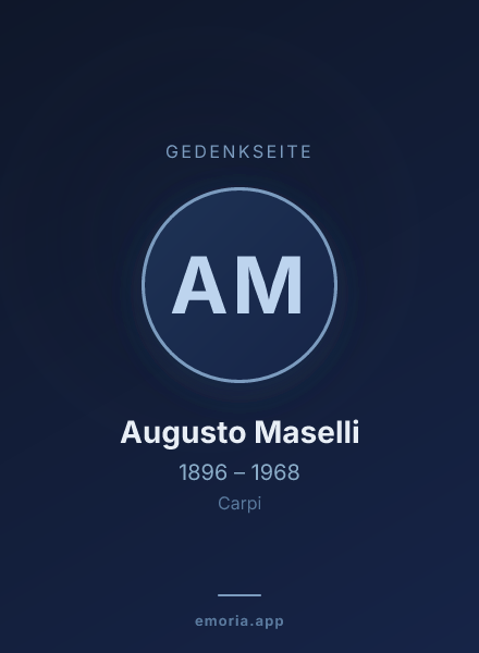 Gedenkportrait von Augusto Maselli