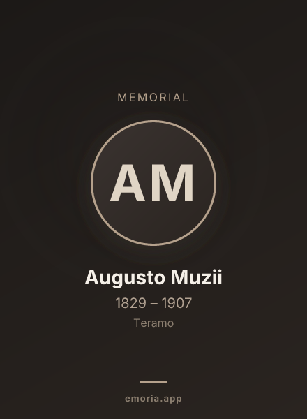 Memorial portrait of Augusto Muzii