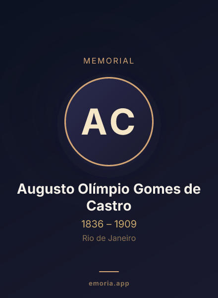 Memorial portrait of Augusto Olímpio Gomes de Castro