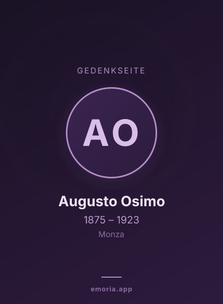 Gedenkportrait von Augusto Osimo