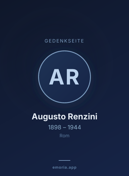 Gedenkportrait von Augusto Renzini