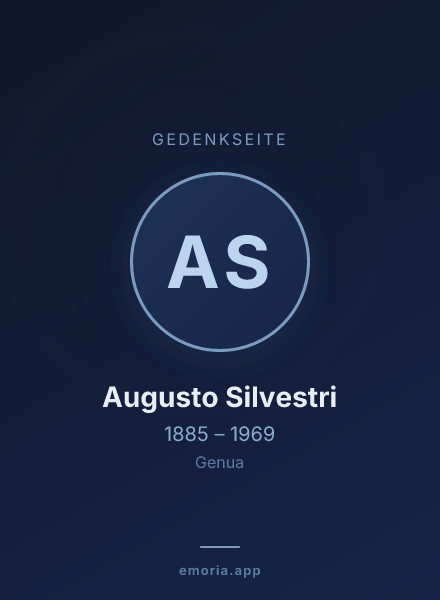 Gedenkportrait von Augusto Silvestri