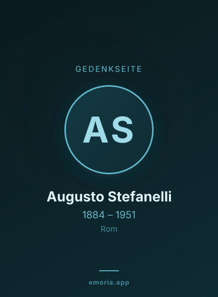 Gedenkportrait von Augusto Stefanelli