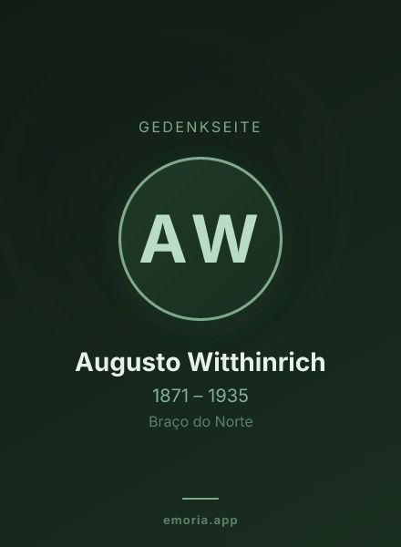 Gedenkportrait von Augusto Witthinrich