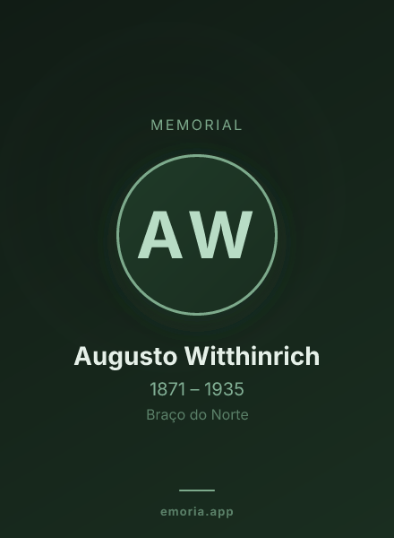 Memorial portrait of Augusto Witthinrich