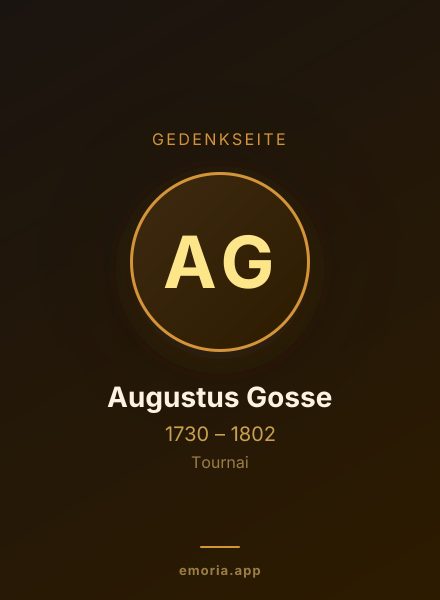 Gedenkportrait von Augustus Gosse