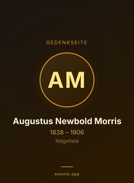 Gedenkportrait von Augustus Newbold Morris