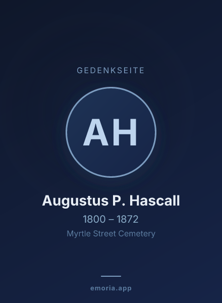 Gedenkportrait von Augustus P. Hascall