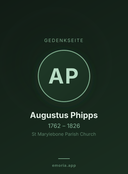 Gedenkportrait von Augustus Phipps