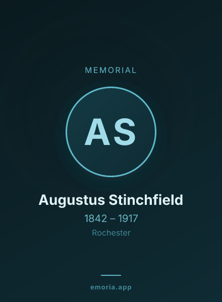 Memorial portrait of Augustus Stinchfield