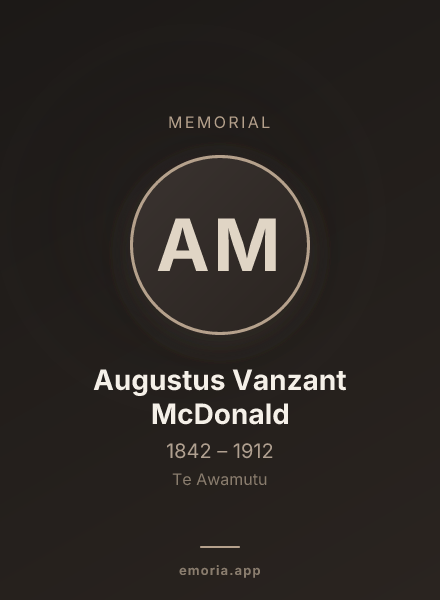 Memorial portrait of Augustus Vanzant McDonald