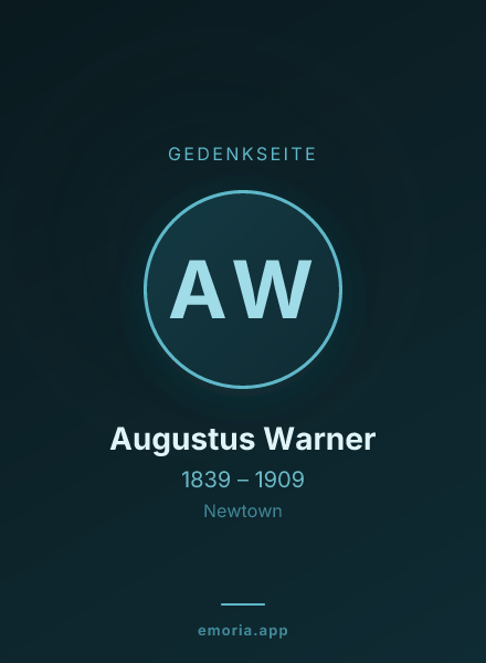 Gedenkportrait von Augustus Warner