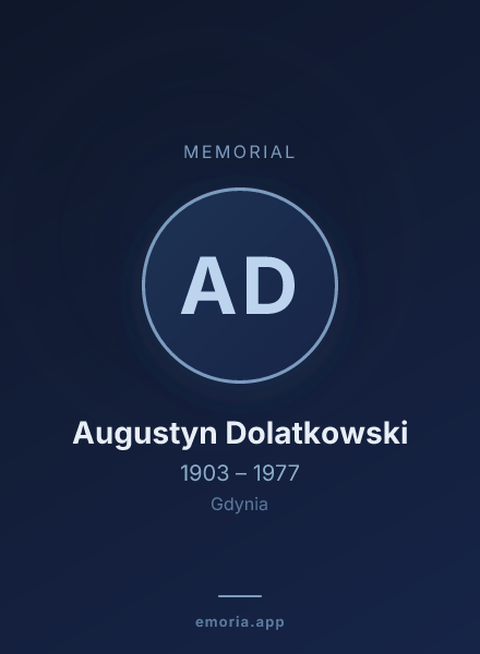 Memorial portrait of Augustyn Dolatkowski