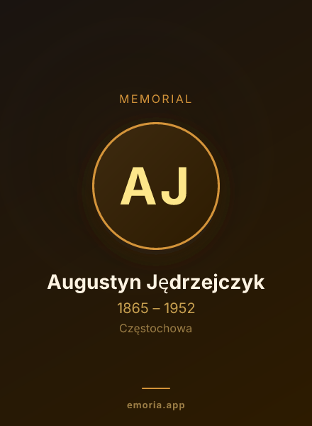 Memorial portrait of Augustyn Jędrzejczyk