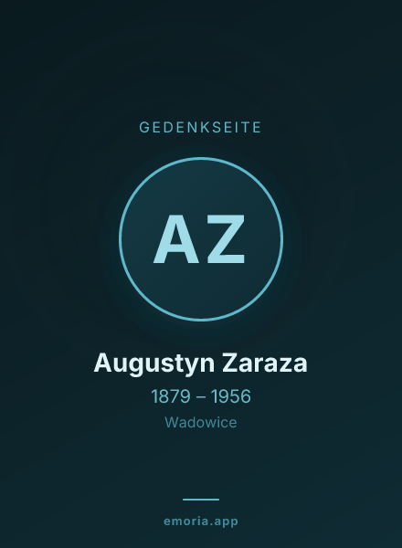 Gedenkportrait von Augustyn Zaraza